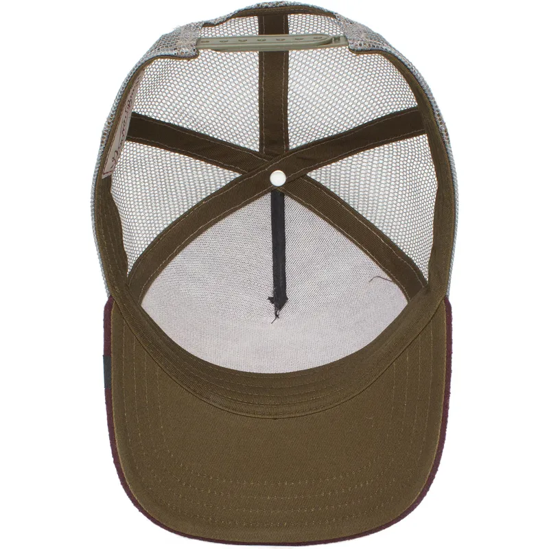 trucker-kasket-sort-gra-og-rod-love-king-circwool-of-life-the-farm-fra-goorin-bros