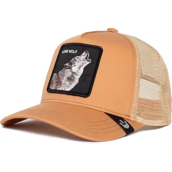 trucker-kasket-orange-ulv-lone-wolf-truckin-the-farm-fra-goorin-bros
