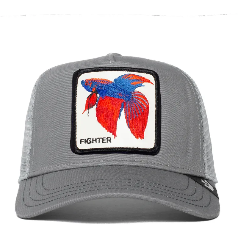 trucker-kasket-gra-kampfisk-fra-siam-fighter-alpha-betta-truckin-the-farm-fra-goorin-bros