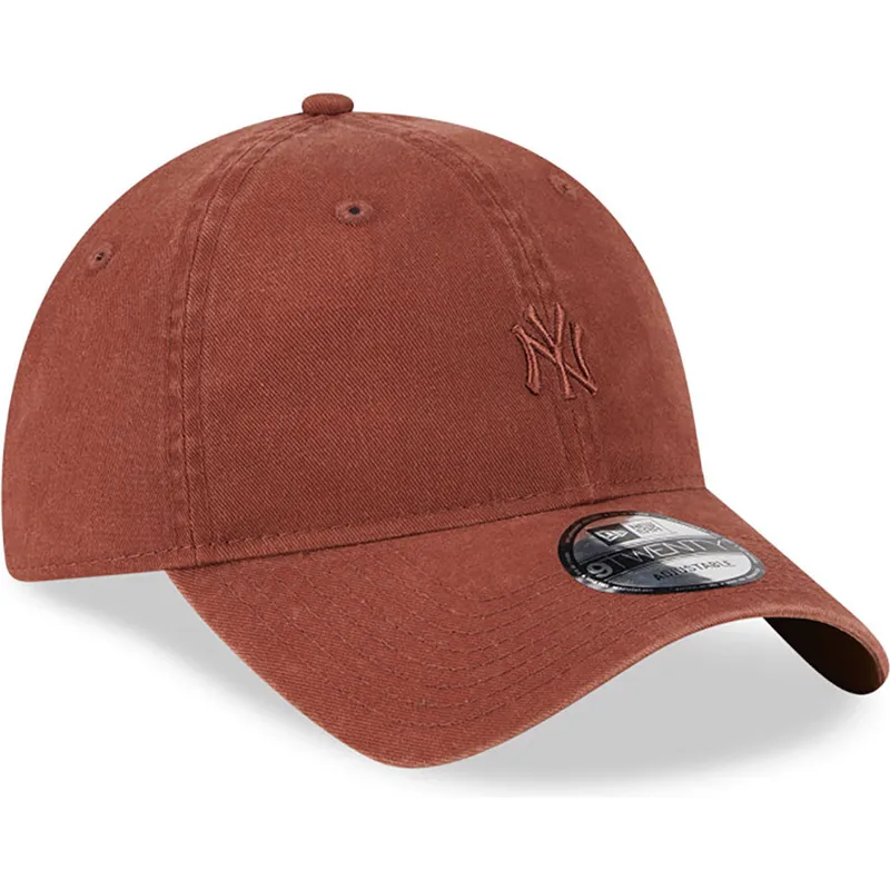 kasketter-buet-brun-justerbar-rem-9twenty-mini-fra-new-york-yankees-mlb-af-new-era