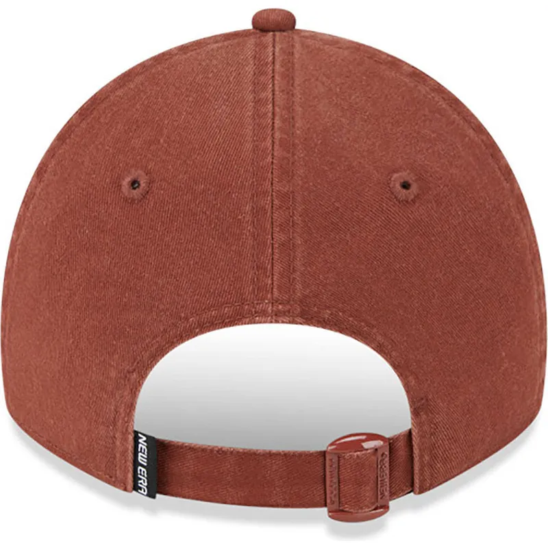 new-era-new-york-yankees-mlb-9twenty-mini-logo-justerbar-brun-kasket-med-buet-skygge-og-brunt-logo