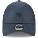 kasketter-buet-marinebla-justerbar-rem-9forty-millerain-fra-new-york-yankees-mlb-af-new-era