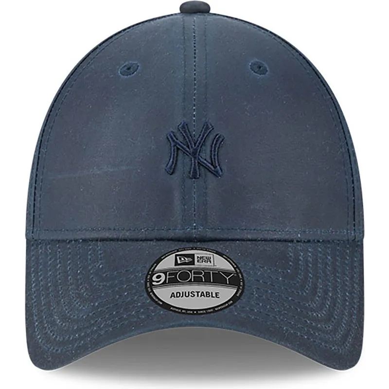 kasketter-buet-marinebla-justerbar-rem-9forty-millerain-fra-new-york-yankees-mlb-af-new-era