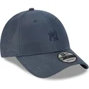 kasketter-buet-marinebla-justerbar-rem-9forty-millerain-fra-new-york-yankees-mlb-af-new-era