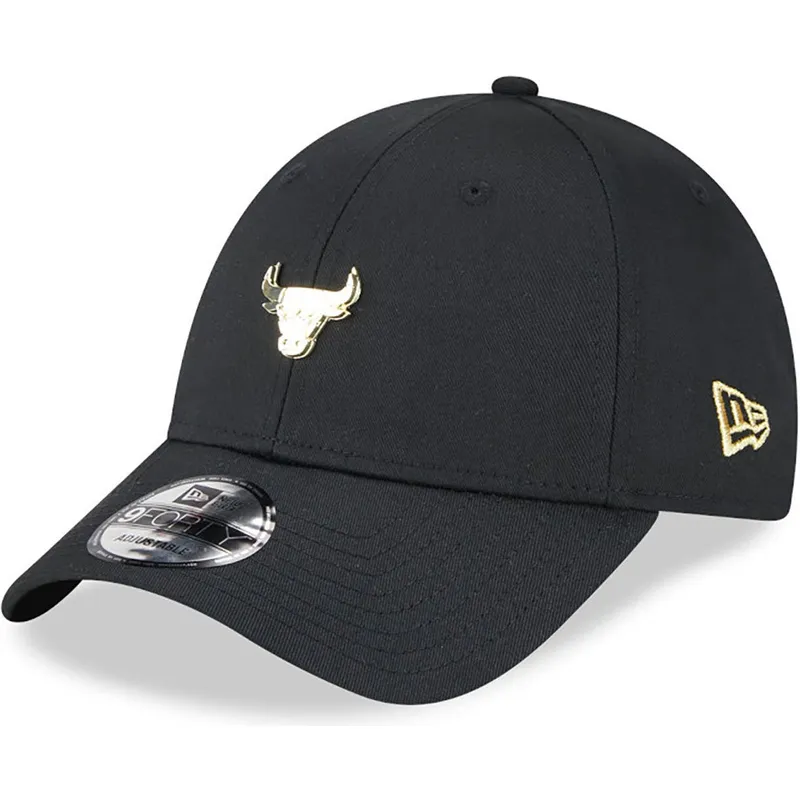 kasketter-buet-sort-justerbar-rem-9forty-pin-fra-chicago-bulls-nba-af-new-era kasketter-buet-sort-justerbar-rem-9forty-pin-fra-chicago-bulls-nba-af-new-era