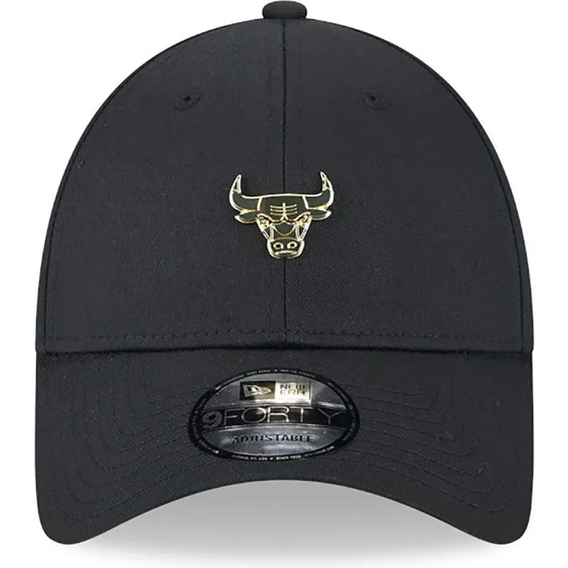 kasketter-buet-sort-justerbar-rem-9forty-pin-fra-chicago-bulls-nba-af-new-era kasketter-buet-sort-justerbar-rem-9forty-pin-fra-chicago-bulls-nba-af-new-era