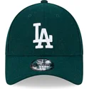 kasketter-buet-gron-justerbar-rem-9forty-essential-melton-wool-fra-los-angeles-dodgers-mlb-af-new-era
