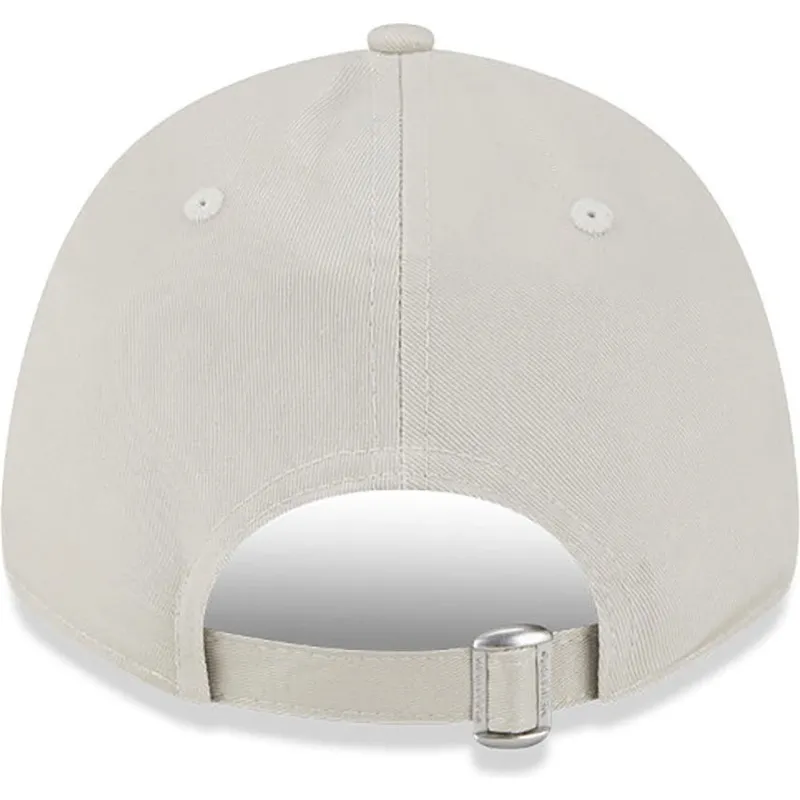 buet-beige-justerbar-9forty-check-infill-kasket-fra-new-york-yankees-mlb-fra-new-era