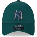 kasketter-buet-gron-justerbar-rem-9forty-check-infill-fra-new-york-yankees-mlb-af-new-era