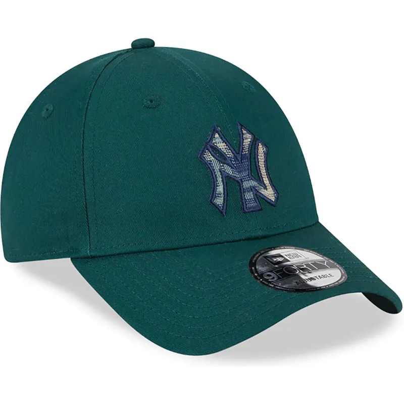 kasketter-buet-gron-justerbar-rem-9forty-check-infill-fra-new-york-yankees-mlb-af-new-era