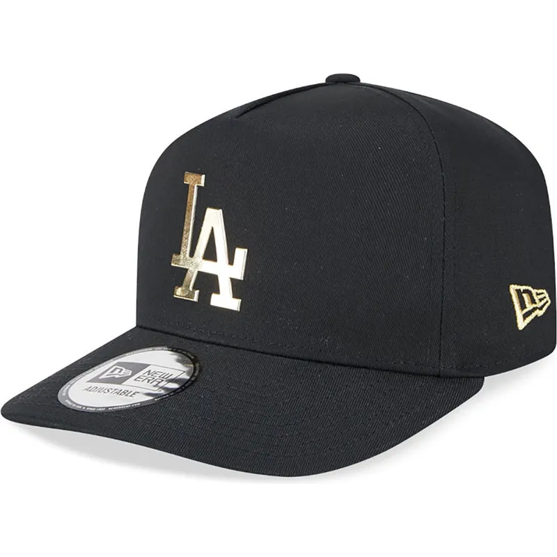 kasketter-buet-sort-snapback-a-frame-foil-pack-fra-los-angeles-dodgers-mlb-af-new-era