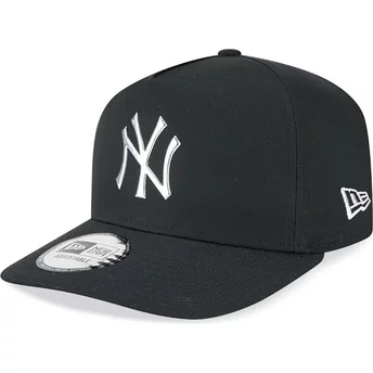New Era Curved Brim A Frame Foil Pack New York Yankees MLB Black Snapback Cap