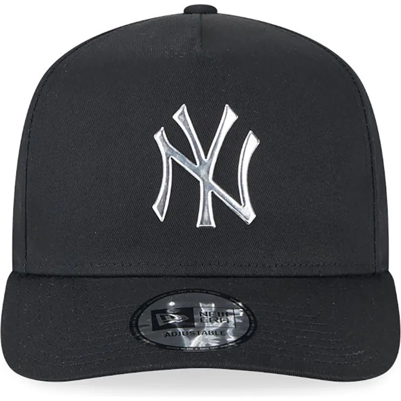 kasketter-buet-sort-snapback-a-frame-foil-pack-fra-new-york-yankees-mlb-af-new-era