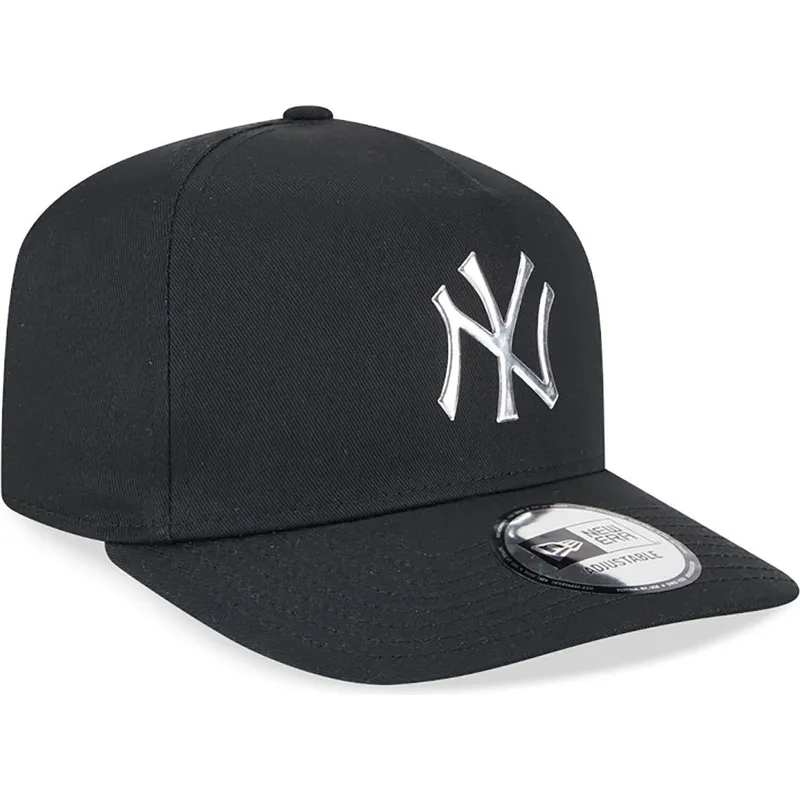 kasketter-buet-sort-snapback-a-frame-foil-pack-fra-new-york-yankees-mlb-af-new-era