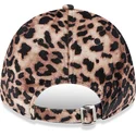 new-era-new-york-yankees-mlb-9forty-velour-justerbar-leopard-bollehat-med-pink-logo-til-kvinder