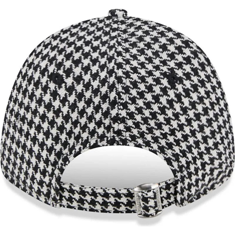 kasketter-buet-sort-justerbar-rem-9forty-houndstooth-fra-new-york-yankees-mlb-af-new-era