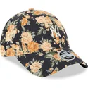 new-era-new-york-yankees-mlb-9forty-floral-cord-justerbar-marinebla-kvindekasket-med-buet-skygge