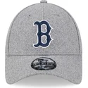 kasketter-buet-gra-justerbar-rem-9forty-essential-melton-wool-fra-boston-red-sox-mlb-af-new-era