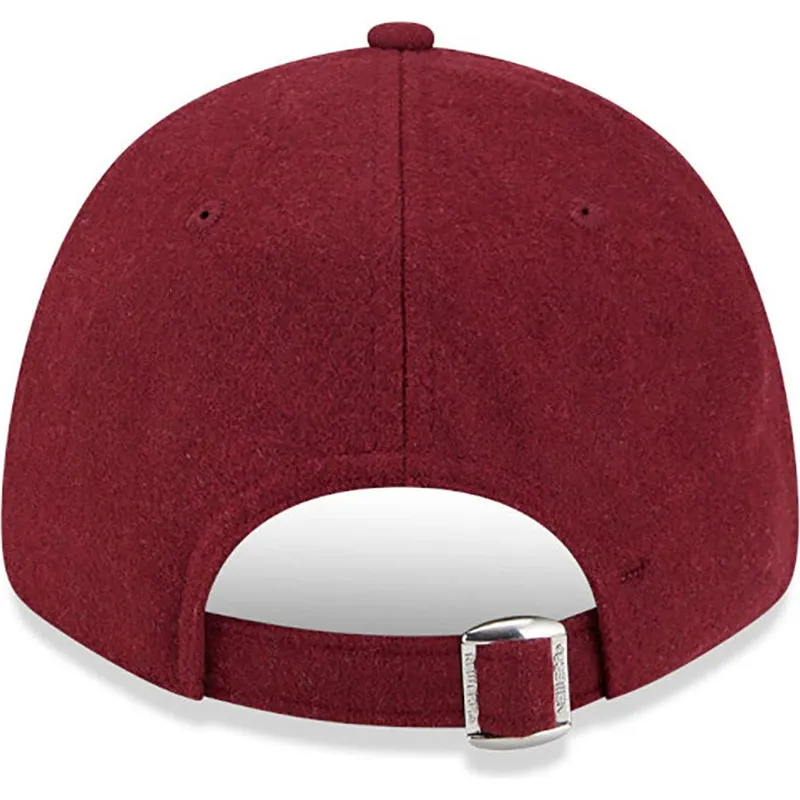 kasketter-buet-rod-justerbar-rem-9forty-essential-melton-wool-fra-new-york-yankees-mlb-af-new-era kasketter-buet-rod-justerbar-rem-9forty-essential-melton-wool-fra-new-york-yankees-mlb-af-new-era