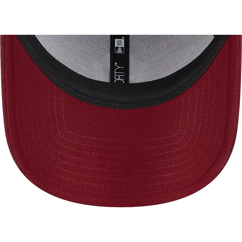kasketter-buet-rod-justerbar-rem-9forty-essential-melton-wool-fra-new-york-yankees-mlb-af-new-era kasketter-buet-rod-justerbar-rem-9forty-essential-melton-wool-fra-new-york-yankees-mlb-af-new-era
