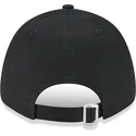 sort-justerbar-kasket-med-buet-skygge-og-orange-logo-9forty-league-essential-new-york-yankees-mlb-fra-new-era