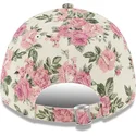 kasketter-buet-beige-justerbar-rem-rosa-9forty-floral-cord-fra-new-york-yankees-mlb-af-new-era