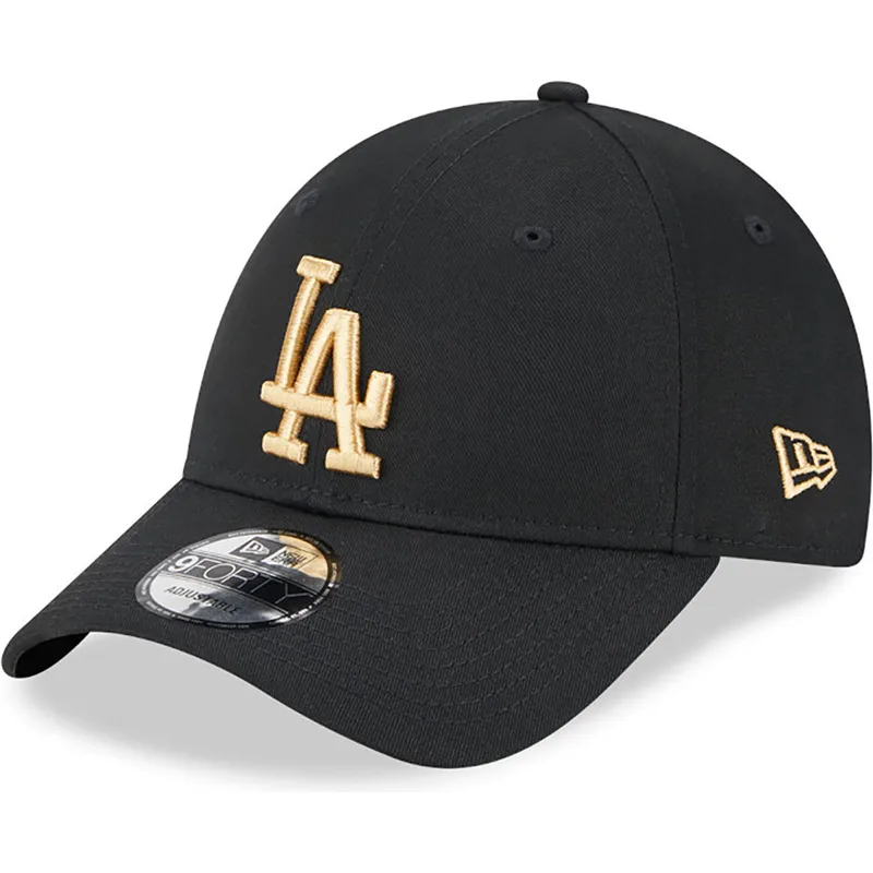kasketter-buet-sort-justerbar-rem-dorado-9forty-league-essential-fra-los-angeles-dodgers-mlb-af-new-era