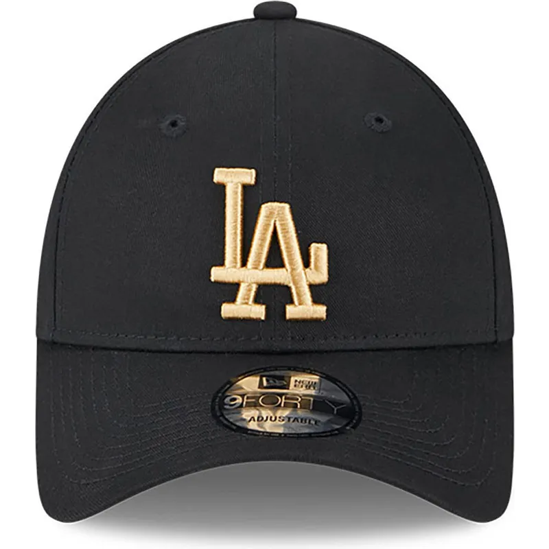 kasketter-buet-sort-justerbar-rem-dorado-9forty-league-essential-fra-los-angeles-dodgers-mlb-af-new-era