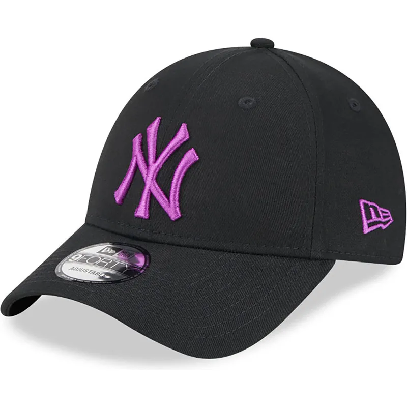 kasketter-buet-sort-justerbar-rem-9forty-league-essential-fra-new-york-yankees-mlb-af-new-era