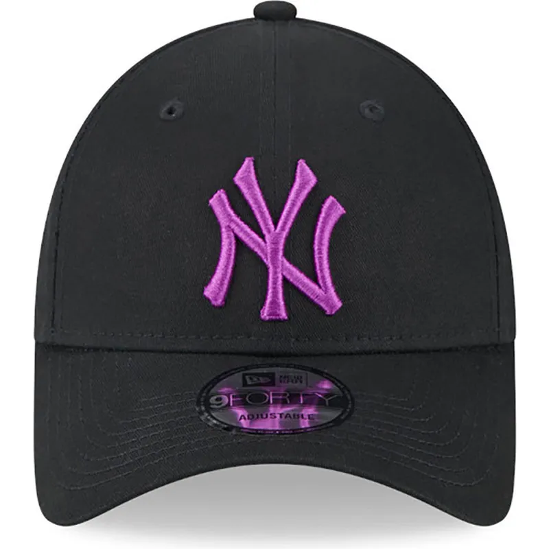 kasketter-buet-sort-justerbar-rem-9forty-league-essential-fra-new-york-yankees-mlb-af-new-era
