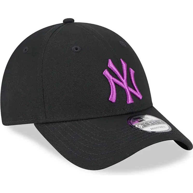 kasketter-buet-sort-justerbar-rem-9forty-league-essential-fra-new-york-yankees-mlb-af-new-era