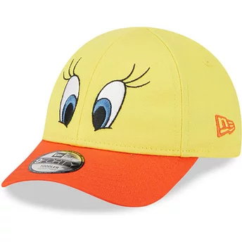 New Era Curved Brim Youth Tweety 9FORTY Looney Tunes Yellow and Orange Adjustable Cap