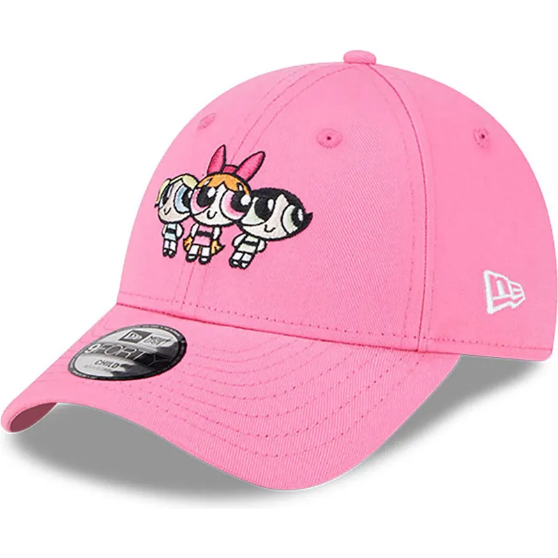 kasketter-buet-rosa-justerbar-rem-til-barn-9forty-fra-petalo-burbuja-y-cactus-las-supernenas-af-new-era