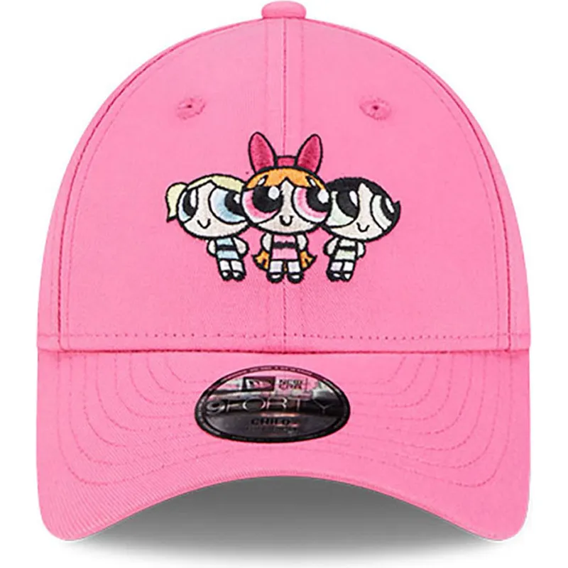 kasketter-buet-rosa-justerbar-rem-til-barn-9forty-fra-petalo-burbuja-y-cactus-las-supernenas-af-new-era