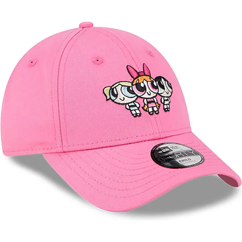 kasketter-buet-rosa-justerbar-rem-til-barn-9forty-fra-petalo-burbuja-y-cactus-las-supernenas-af-new-era
