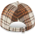 kasketter-buet-brun-justerbar-rem-9forty-check-fra-new-york-yankees-mlb-af-new-era