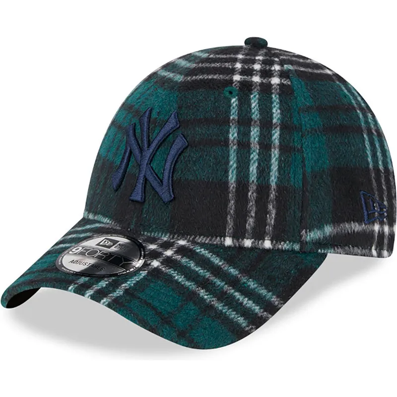 kasketter-buet-gron-justerbar-rem-9forty-check-fra-new-york-yankees-mlb-af-new-era kasketter-buet-gron-justerbar-rem-9forty-check-fra-new-york-yankees-mlb-af-new-era