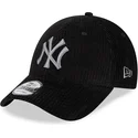 kasketter-buet-sort-justerbar-rem-9forty-wide-cord-fra-new-york-yankees-mlb-af-new-era