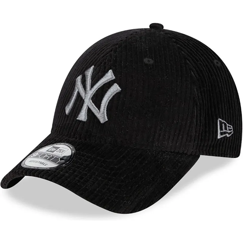 kasketter-buet-sort-justerbar-rem-9forty-wide-cord-fra-new-york-yankees-mlb-af-new-era