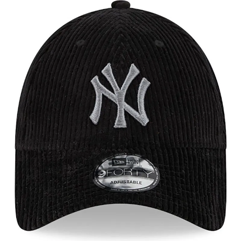 kasketter-buet-sort-justerbar-rem-9forty-wide-cord-fra-new-york-yankees-mlb-af-new-era