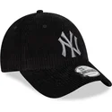 kasketter-buet-sort-justerbar-rem-9forty-wide-cord-fra-new-york-yankees-mlb-af-new-era