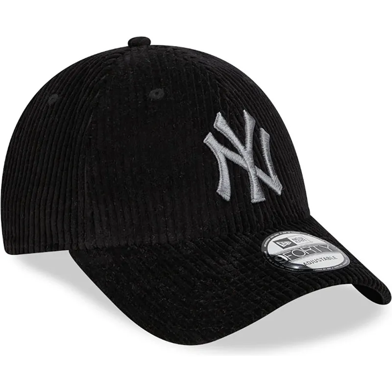 kasketter-buet-sort-justerbar-rem-9forty-wide-cord-fra-new-york-yankees-mlb-af-new-era