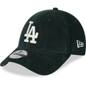 9forty-wide-cord-los-angeles-dodgers-mlb-new-era-justerbar-gron-buet-kasket-med-beige-logo