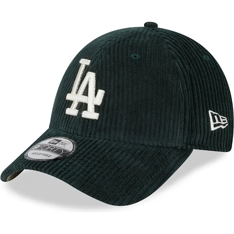 kasketter-buet-gron-justerbar-rem-9forty-wide-cord-fra-los-angeles-dodgers-mlb-af-new-era