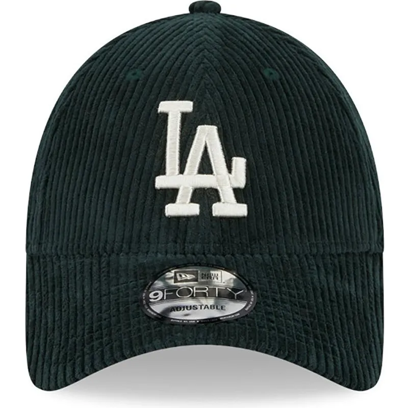 kasketter-buet-gron-justerbar-rem-9forty-wide-cord-fra-los-angeles-dodgers-mlb-af-new-era