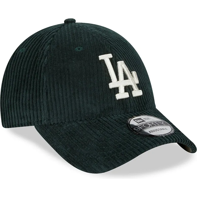 kasketter-buet-gron-justerbar-rem-9forty-wide-cord-fra-los-angeles-dodgers-mlb-af-new-era