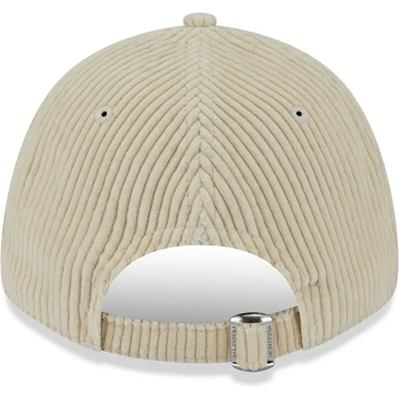 kasketter-buet-beige-justerbar-rem-9forty-wide-cord-fra-new-york-yankees-mlb-af-new-era