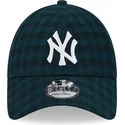 new-era-new-york-yankees-mlb-9forty-justerbar-gron-buet-flannel-kasket