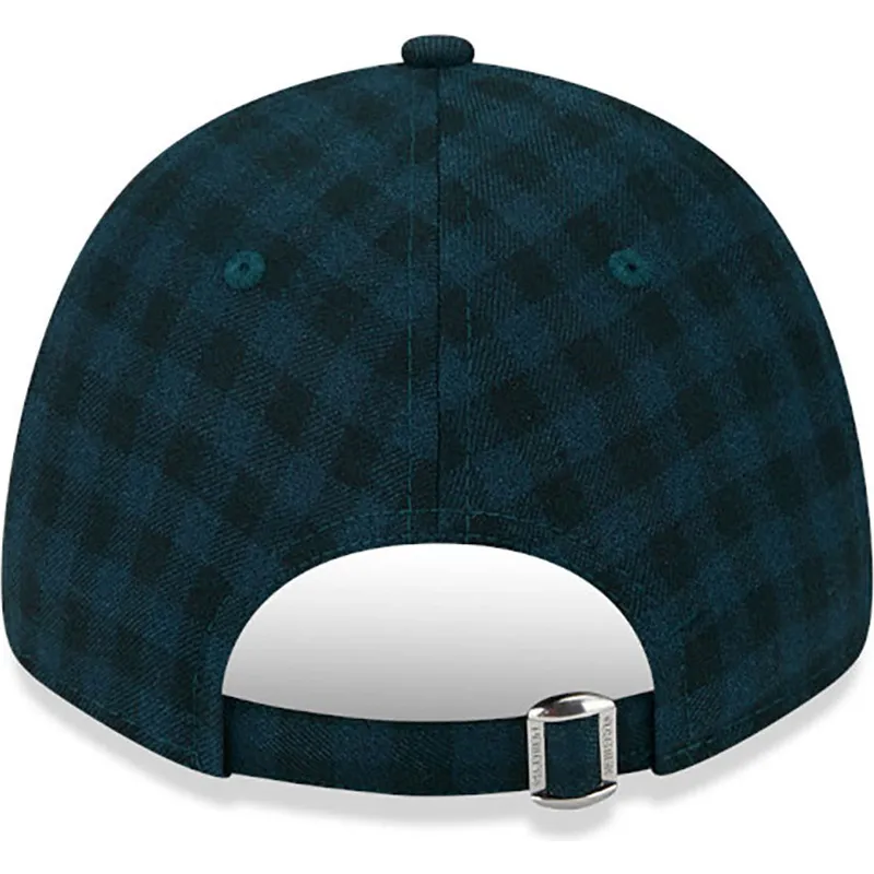 kasketter-buet-gron-justerbar-rem-9forty-flannel-fra-new-york-yankees-mlb-af-new-era