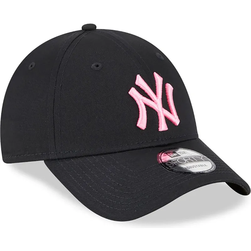 kasketter-buet-sort-justerbar-rem-rosa-9forty-neon-fra-new-york-yankees-mlb-af-new-era kasketter-buet-sort-justerbar-rem-rosa-9forty-neon-fra-new-york-yankees-mlb-af-new-era